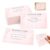 250 Pink Loyalty Punch Cards, Personalized for Small Business, 2.9 x 2 in