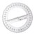 25cm Round Protractor Ruler Math Measuring Tool Full Center Angles Protractor Math