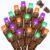 25FT Orange Purple Green Halloween String Lights, 50 LED Commercial Grade Plug In Mini Lights, Waterproof Connectable Indoor Outdoor halloween Lights for Fall Decor, Christmas, Party, Bedroom