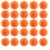 25pcs DIY Faux Fur Pom Poms Balls Bulk Bag Keychains 2.3in,Orange