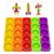 25 PCS Pop Blocks Fidget Toys, Rainbow Bubble Poppers Building Toy for Kids, DIY Silicone Pop it Fidget Blocks for Imaginative Play, Calm Down Corner Supplies