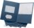 25pcs Textured Paper Two-Pocket Folders Letter Size Blue for Home Office School Organizing