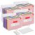 25 Pockets Accordion File Organizer, Expanding File Folder, Portable Monthly Paper Bill Tax Receipt Organizer, Home Office Document Holder with Labels, Letter/A4 Size White 4 Pack