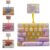 26-Key Fidget Keyboard Toy, Clicky Mini Keyboard Keychain with Tactile Keys (Yellow)