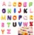 26-Piece Acrylic Alphabet Beads 5mm Hole for DIY Jewelry Making, Large Chunky Colorful Letter Spacers for Paracord Keychains, Bag Charms, Phone Straps, and Craft Projects.