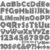 260 PCS Composition Bulletin Board Letters for Classroom 4”Letters Combo Pack Set Black Spots Classroom Decorations Alphabet Numbers Symbols Letters for Bulletin Board Cutouts Card for Classroom Decor