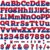 260Pcs Spider Themed Letters Number Bulletin Board Set Red Blue Hero Classroom Decoration Spider Web Alphabet Letters Numbers Punctuation Symbol Combo Cutouts for Classroom Door Teacher Supplies