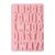 26 Cavities Alphabet crayon mold letter molds silicone alphabet mold chocolate molds silicone Large depth, easy to release and clean for Making cakes,Biscuit Ice Cube Chocolate Resin Concrete