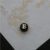 26Pcs 8mm A-Z Initial Letter Shell Beads, Natural Black Resin & Mother