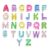 26 Pcs Chunky Letter Beads,Colorful Acrylic Big Alphabet Beads for DIY