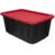 27 Gallon Large Heavy Duty Plastic Storage Bin with Snap Lid