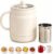 27 Oz Multi-Function Portable Electric Stewing Cup, 6 In 1 Cooking, (White)