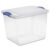 27 Quart Medium Clear Plastic Latching Storage Bin with Latch Lid