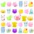 28 Packs Mochi Squishy Toys, Squishies Stress Relief Fidget Squeeze Toys for Kids Easter Egg Fillers Valentines Day Classroom Exchange Gifts School Prizes