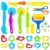 28Pcs Dough Tools Set with Animal Cutters, Rolling Pins for Kids