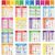 28PCS English Phonics Posters with Banners Educational Language Arts Charts