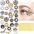 28 Pieces Steampunk Eye Decals Antique Metal Steampunk Accessories DIY Assorted Color Steampunk Gear Cog Wheel with 50 Self-Adhesive Silicone Glue Point Dots for Party Supplies Clothing Dress Up