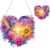 2D Flat DIY Sunset Flowers Birds Diamond Painting Set Diamond Art Pendant