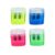 2 Hole Pencil Sharpener for Kids, Manual Pencil Sharpener with Container, Dual Hole Colored Pencil Sharpener, Portable School Art Drawing Sharpener for Classroom Supplies
