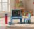 2 in 1 Children’s Chalkboard Table with Markers and Letters(Blue)