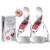 2 in 1 Dewy Lip Gloss Lip Balm Bracelet for Lips and Cheek, Portable Wristband Lip Care Combo, 2PCS 4 Colors Moisturizing Shiny Lip Tint & Lipstick for Women and Girls Daily Makeup Travel, #01, #02