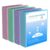 2 inch Binder 3 Ring, 4 Pack View Binder with 2 Pockets,PVC-Free,Customizable Clear View Cover for 8.5 x 11” Letter Size Papers，Holds 450 Sheets, Round Ring