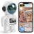 2K Indoor Astronaut Clock Robot Security Camera, 2.4G/5G WiFi Baby Monitor Pet Dog Camera with App, Long Battery Life, Two-Way Audio, Color Night Vision, PIR Motion Detection, Cloud & TF Card Storage