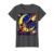 2nd Grade Stargazing Girl Telescope Night Sky T-Shirt, Women, Dark Heather Grey, X-Large