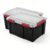 2 Pack 20Gal IP68 Waterproof Gasket Garage Storage Bins, Latches Lid Black