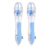2 Pack 2.6mm Mini Fuse Bead Pen, Transparent Press-Type
