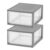 2 Pack 30QT Large Drawer Type Storage Bins, Stackable Modular Under Bed Organizer Drawers, Clear Pull-out Containers For Seasonal Clothes, Bedding, Shoes, Bedroom Closet & Home Space Organization