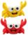 2 Pack 3D Printed Crab Pen Holder,Fun Weightlifting Crab Claw Pen Stand