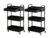 2 Pack 3 Tier Rolling Cart with Drawer 15.74″ Mesh Storage
