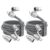 2 Pack 4-in-1 240W Charging Cable 6.6FT with USB A/C to C/Lightning/LED