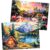 2 Pack 500 Pieces Puzzle for Adults,Snow Mountain Flamingo Jigsaw Puzzles 500 Pieces for Adults Seniors Adult Jigsaw Puzzles Games Premium Cardboard Puzzle for Relaxation Family Activity