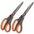 2 Pack 8 Inch Office Scissors, Non-stick Stainless Steel Craft Shears With Comfort Grip, All-purpose Paper Scissors For Home Office School Crafting