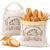 2 Pack Beeswax Bread Bags, XL 13x17in Zipper Sourdough Bread Storage