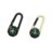 2Pack Carabiner Clip Compass,for Hiking Camping Cycling (Black&Champagne)