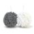 2 Pack Chenille Hanging Hand Towel Balls, Ultra Absorbent Quick Dry Microfiber Fuzzy Hand Drying Pom Poms, Soft Lint-Free Hand Dryer Balls for Bathroom Kitchen Sink Laundry Room