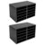 2 Pack Classroom Mailbox 10 Slots,PVC Desktop Literature Organizers (Black)