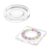 2Pack Clear Acrylic Beading Board 3.94in Round Square Bead Organizer Tray