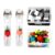 2 Pack Clip Stapler with 100 Metal Clips, Reusable Paper Fastener，D
