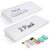 2 Pack Desktop Glass Whiteboard with Storage, Desk Dry Erase White Board
