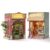 2 Pack DIY Book Nook Kits – Miniature House Kit Set Blossomary Atelier Florist Shop & The Last Drop Bar, 3D Wooden Puzzles, Touch LED Light, Bookshelf Decor Assembly Hobby Gift for Adults