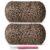2 Pack Elastic Fabric T Shirt Yarn for Crocheting, Beginner Crochet Yarn with Polyester Spandex Blend,Total 800g/228yds Soft Tshirt Yarn for Crochet Crafts/Bags/Baskets(2 Leopard Print)