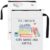 2 Pack Fabric Book Sleeve with Printed Design for Women Carrying(White)
