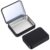 2 Pack Floss Pick Dispenser with Mirror, Portable Floss Dispenser for On-the-Go, Black Compact Metal Container Travel-Floss Picks Case