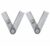 2 Pack Foldable Angle Measuring Ruler, PVC Multi Angle Measuring Tool
