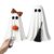 2 Pack Halloween Indoor Warm LED Glow Lighted Ghost Decorations (Style 2)