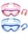 2 Pack Kids Swim Goggles with Nose Clip & Ear Plugs for Ages 3-14, Wide View Anti-Fog UV Protection Swimming Goggles for Boys & Girls